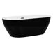 Beliani Bañera independiente CARRERA 75x150 Beliani Bañera independiente CARRERA 75x150 Negro