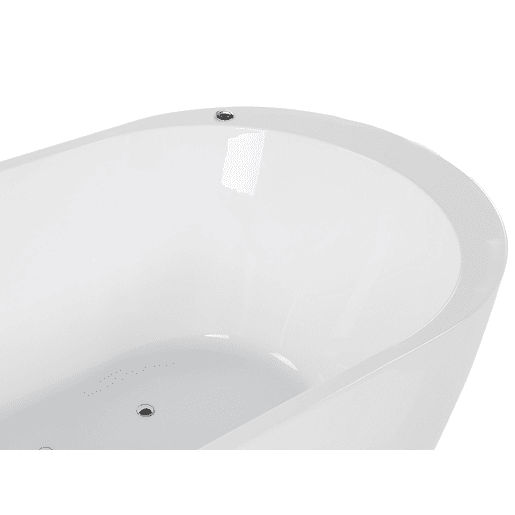 Banheira de hidromassagem independente com LED NEVIS 1700 x 800 mm Branco