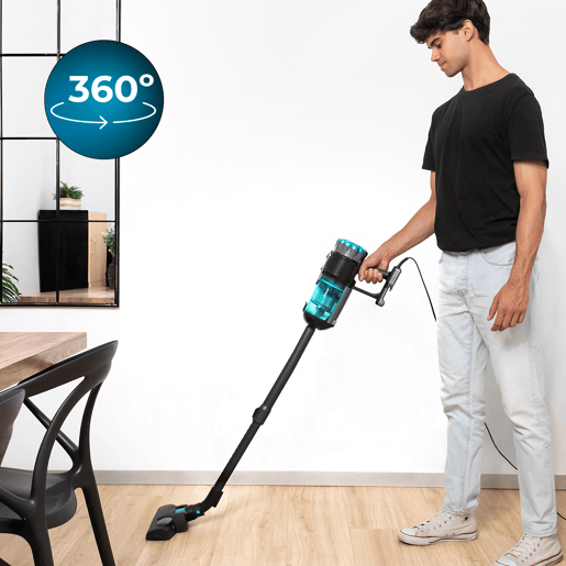 Cecotec Aspirador vertical com cabo. Potência máxima de 600 W e grande poder de sucção de até 18 kPa. Depósito de 500 ml.