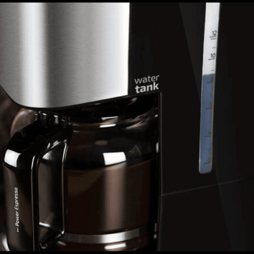 Cecotec Máquina de café de filtro, para 12 chávenas, com acabamentos em aço inoxidável e intensificador de aroma.