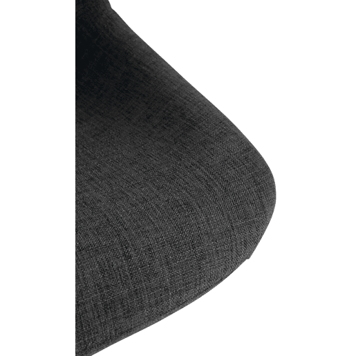 Set de 2 Taburetes de bar Loft Tela Negro 49X43X79 cm