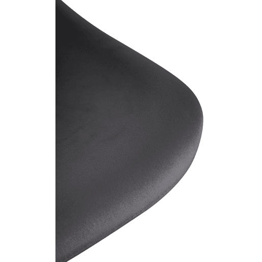 Set de 2 Taburetes de bar Loft Terciopelo Gris oscuro 49X43X79 cm