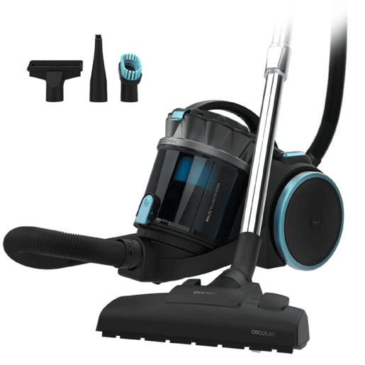 Cecotec Aspirador Conga Rockstar Multicyclonic XL de 800 W. Multiciclónico sem sacos. Capacidade máxima do depósito até 4 L com filtragem de alta eficiência e tubo telescópico metálico. Inclui 3 acessórios. Cecotec Aspirador Conga Rockstar Multicyclonic XL de 800 W. Multiciclónico sem sacos. Capacidade máxima do depósito até 4 L com filtragem de alta eficiência e tubo telescópico metálico. Inclui 3 acessórios.