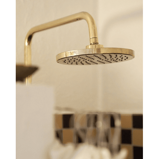 Conjunto de duche com misturadora e chuveiro com efeito chuva GURARA Dourado
