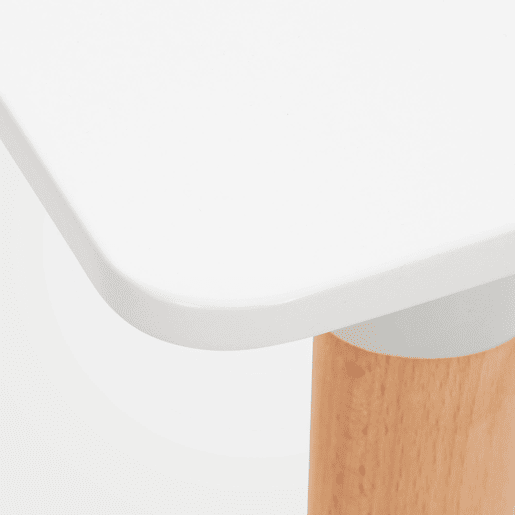 Mesa de Cocina Viborg Madera Blanco 60X60X70 cm
