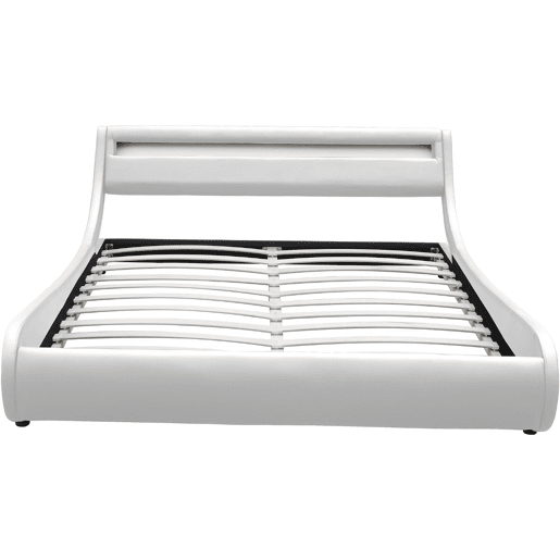 Cama LED atacha - 160 x 200 cm - Branca