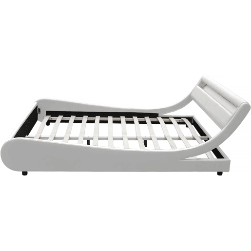 Cama LED atacha - 160 x 200 cm - Branca