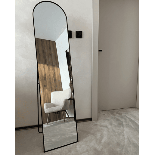 Espelho de pé BAGNOLET 150 cm Metal Preto