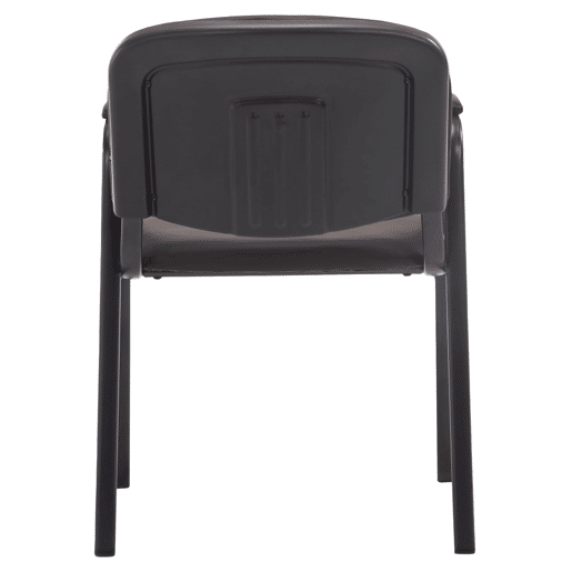 Silla apilable Ken Pro de polipiel Simil cuero Marrón 55X53X79 cm