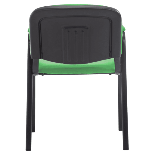 Silla apilable Ken Pro de polipiel Simil cuero Verde 55X53X79 cm