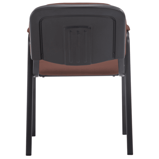 Silla Apilable de Conferencia Ken Pro de Tela Marrón 55X53X79 cm