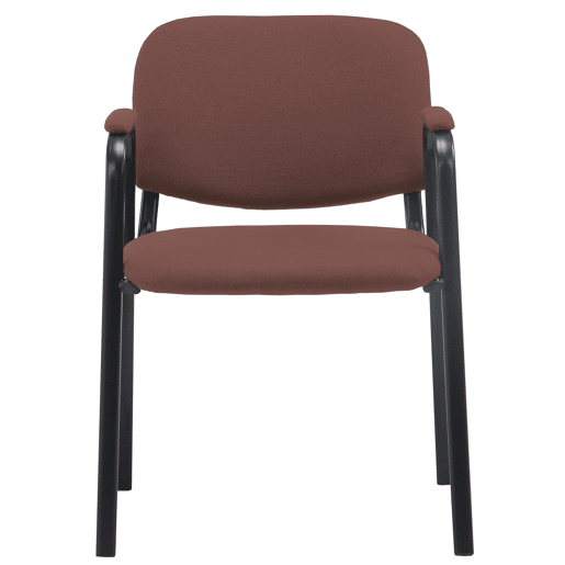Silla Apilable de Conferencia Ken Pro de Tela Marrón 55X53X79 cm