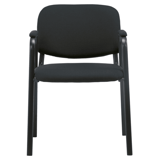Silla Apilable de Conferencia Ken Pro de Tela Negro 55X53X79 cm