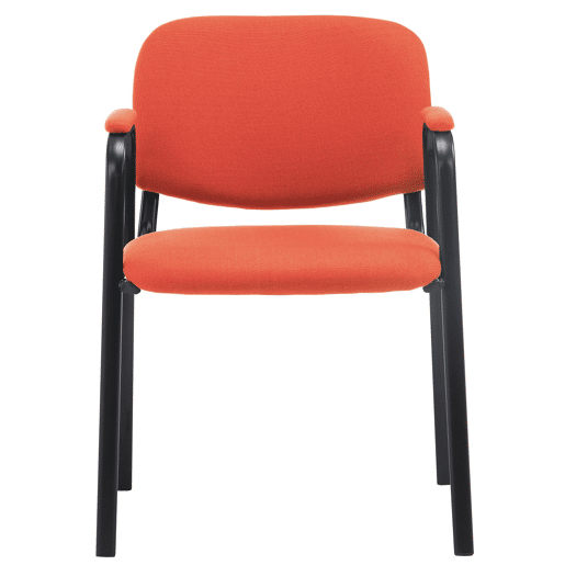 Silla Apilable de Conferencia Ken Pro de Tela Rojo 55X53X79 cm