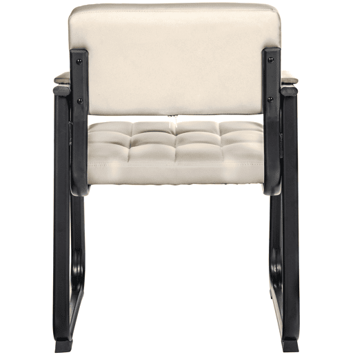Silla Para Visitas Canada B Simil cuero Crema 58X59X84 cm Silla Para Visitas Canada B Simil cuero Crema 58X59X84 cm