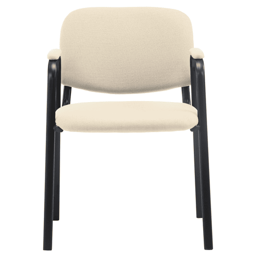 Silla Apilable de Conferencia Ken Pro de Tela Crema 55X53X79 cm