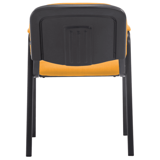 Silla Apilable de Conferencia Ken Pro de Tela Naranja 55X53X79 cm