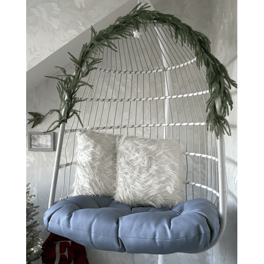 Conjunto de 2 almofadas decorativas DAISY Imitação de pele 45 x 45 cm Creme claro Sólido