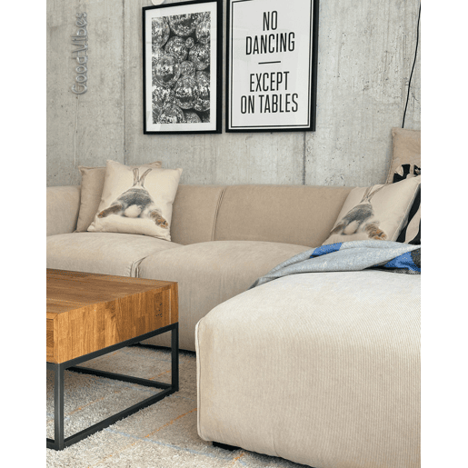 Conjunto de 2 almofadas decorativas BUXUS 45 x 45 cm Taupe
