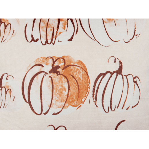 Almofada decorativa CUCURBITA Veludo 45 x 45 cm Creme Padrão de plantas