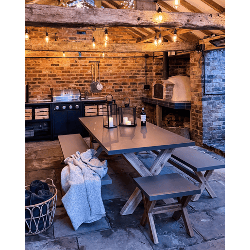 Tamborete de jardim OLBIA Betão Cinzento