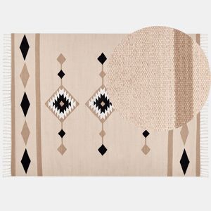 Tapete BERDIK Multicolor 160 x 230 cm Algodão Kilim