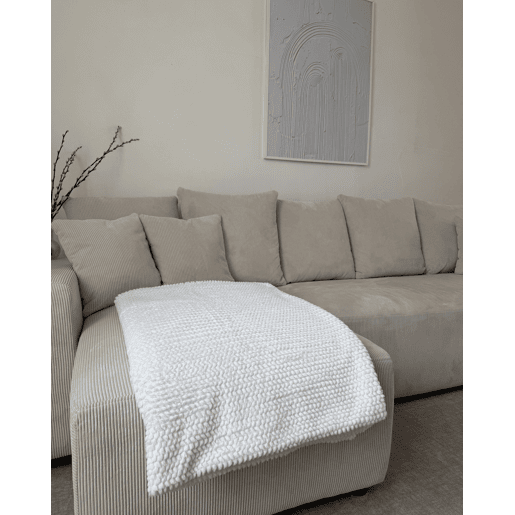 Manta BJAS 150 x 200 cm Branco Manta BJAS 150 x 200 cm Branco