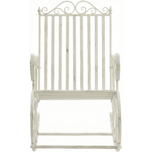 Mecedora Smilla Metal Blanco antiguo 90X56X94 cm