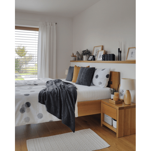 Conjunto de 2 almofadas decorativas KONNI Algodão 45 x 45 cm Cinzento Padrão chevrón