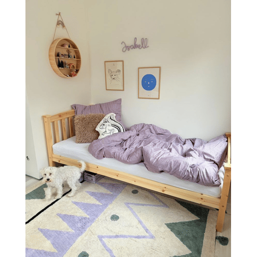 Conjunto de 2 almofadas decorativas KOLKATA Algodão 42 x 48 cm Branco Esquilo