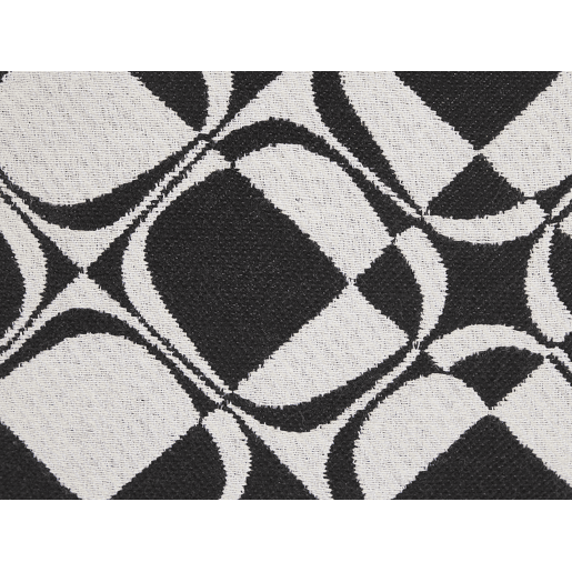 Conjunto de 2 almofadas decorativas KOTURE Algodão 45 x 45 cm PretoBranco Padrão geométrico