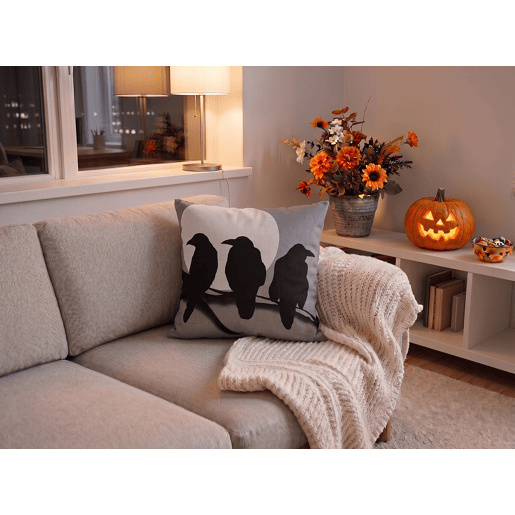 Conjunto de 2 almofadas decorativas ORADEA Veludo 45 x 45 cm Cinzento Padrão animal