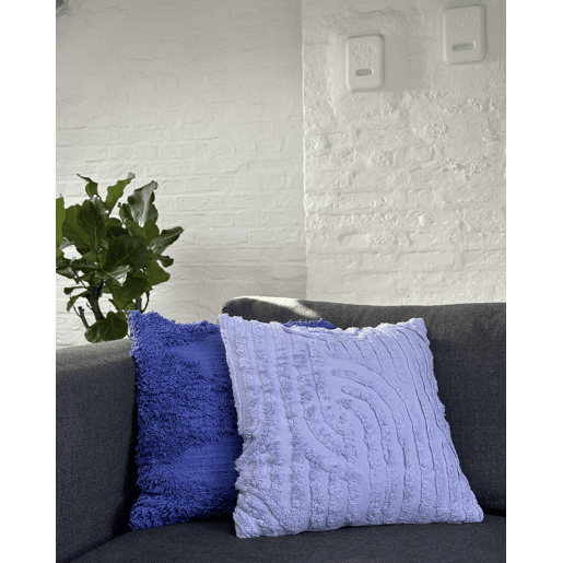 Conjunto de 2 almofadas decorativas RHOEO Algodão 45 x 45 cm Violeta