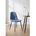 Silla Teok Black Terciopelo Silla Teok Black Terciopelo Azul