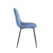 Silla Teok Black Terciopelo Silla Teok Black Terciopelo Azul