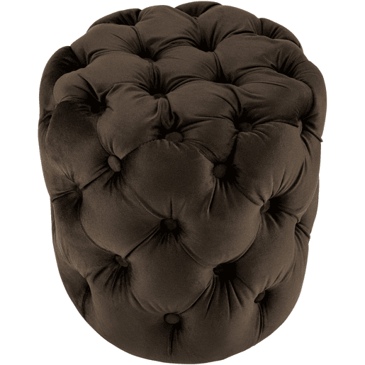 Taburete Reposapies Drancy En Terciopelo MarrĂ³n oscuro 42X42X46 cm Taburete Reposapies Drancy En Terciopelo MarrĂ³n oscuro 42X42X46 cm