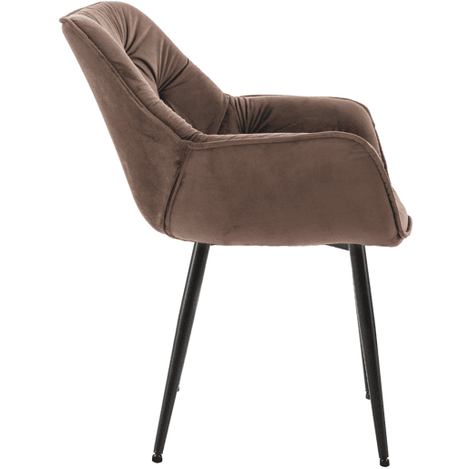 Silla Tanna en terciopelo 62X58X83 cm