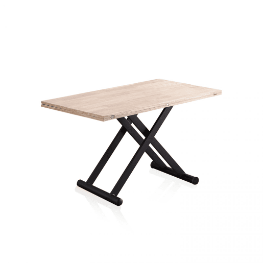 Mesa de centro extensível Katia Preto - Carvalho 114 x 76 x 110 cm