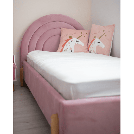 Conjunto de 2 almofadas decorativas UNIOLA Veludo 45 x 45 cm Rosa