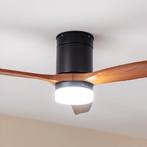 Cecotec Ventoinha de teto de 40 W e 52u2019u2019 com controlo remoto, controlo por wifi e controlo remoto, proteção IP44 6 velocidades, 3 pás e modo winter-summer e temporizador até 8 h.