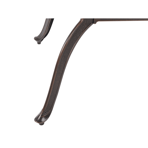Conjunto de refeições de jardim 4 lugares SALENTO com guarda-sol (16 opções) Metal Castanho escuro Conjunto de refeições de jardim 4 lugares SALENTO com guarda-sol (16 opções) Metal Castanho escuro