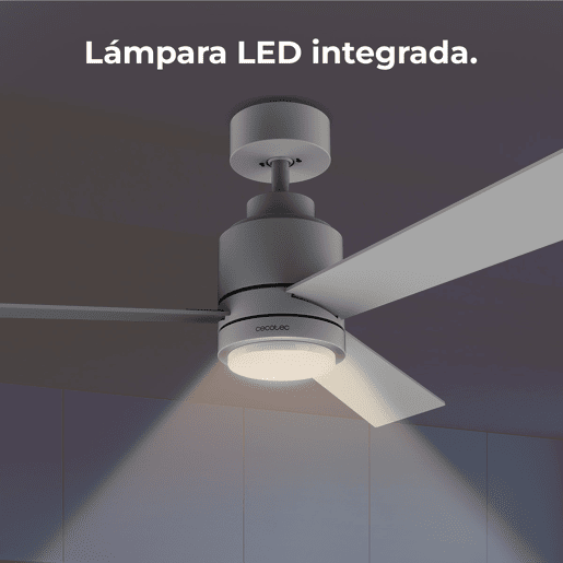 Cecotec Ventoinha de teto de 30 W e 48u2019u2019 com luz LED, controlo remoto, 6 velocidades, 3 modos (LowMediumHigh), 3 pás e modo winter-summer e brisa natural.