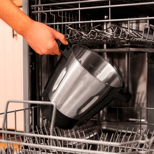 Cecotec Robô de cozinha com 37 funções, APP, balança e jarro de aço inoxidável apta para máquina da louça.