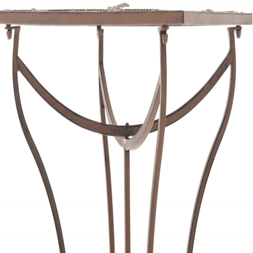 Mesa de jardin Asina Metal Marrón antiguo 60X60X72 cm