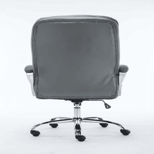 Silla de oficina XXL Vancouver Simil cuero Gris 77X68X116 cm Silla de oficina XXL Vancouver Simil cuero Gris 77X68X116 cm