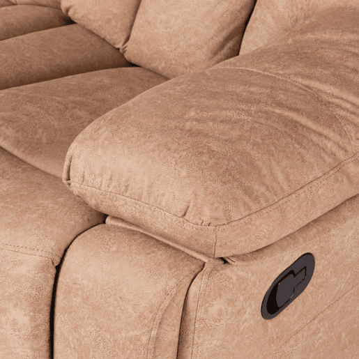 Sofá de relaxamento de 2 lugares Kendal Bege 152 x 101 x 97 cm