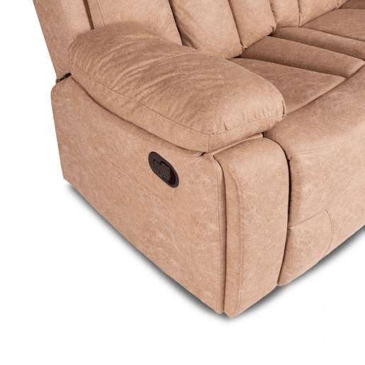 Sofá de relaxamento de 2 lugares Kendal Bege 152 x 101 x 97 cm