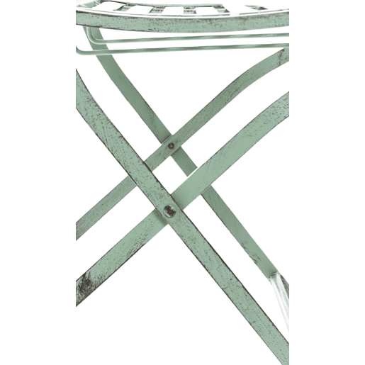 Silla De Jardín Plegable Sibell Metal Verde antiguo 49X42X91.5 cm