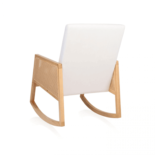 Cadeira de baloiço Ember Creme - Rattan 65 x 98 x 82 cm