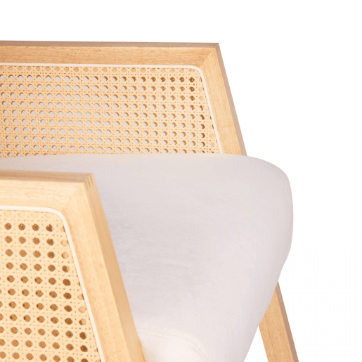 Cadeira de baloiço Ember Creme - Rattan 65 x 98 x 82 cm